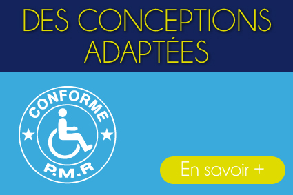 salle de bain pour personne à mobilité réduite